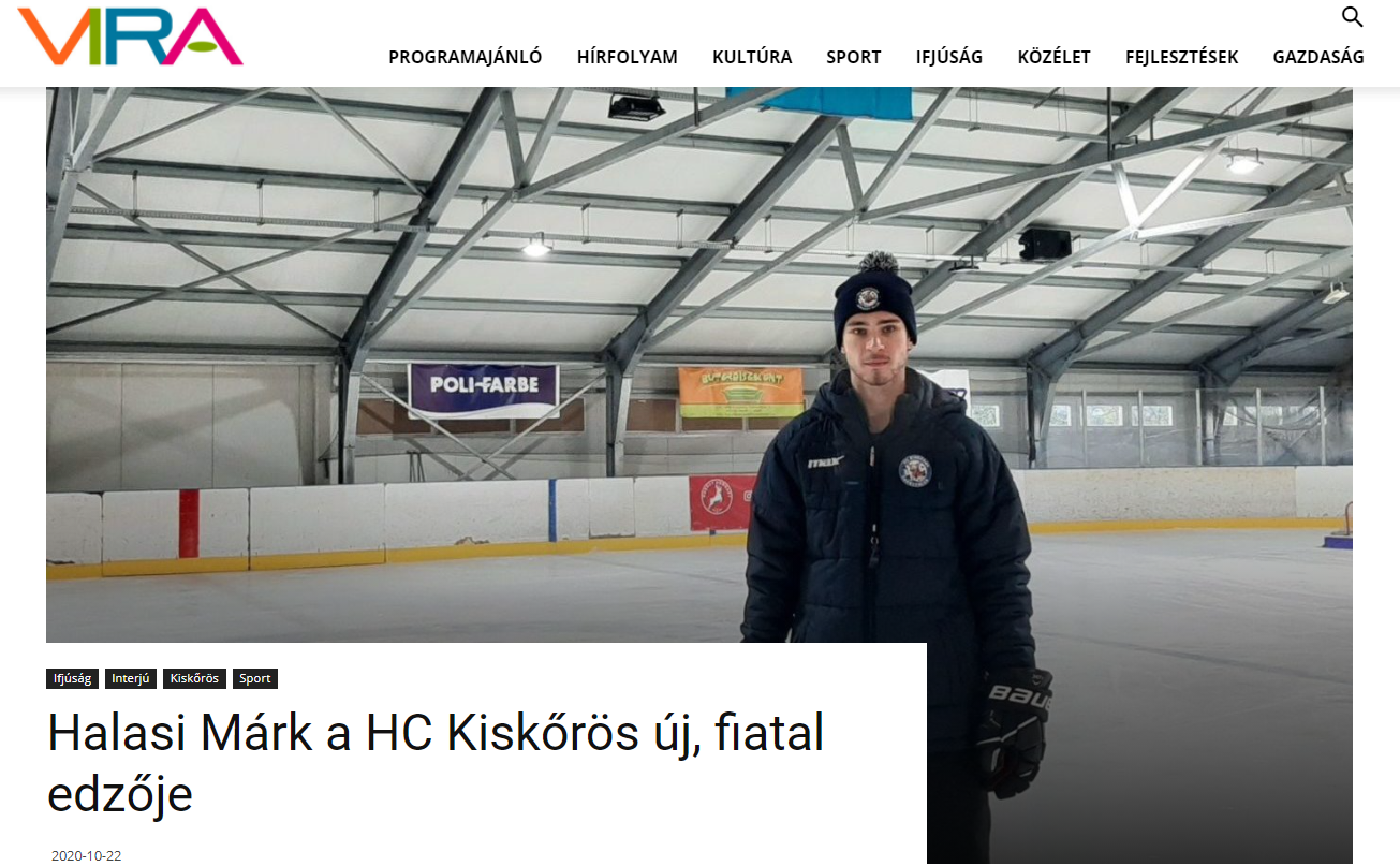 Halasi Márk a HC Kiskőrös új, fiatal edzője