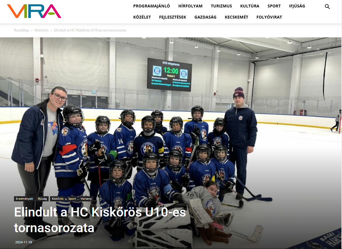 Elindult a HC Kiskőrös U10-es tornasorozata