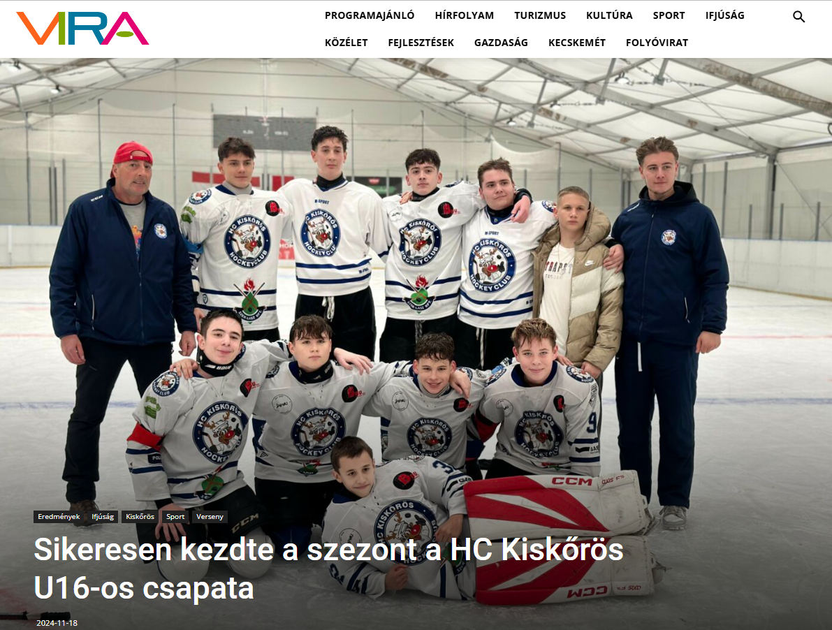 Sikeresen kezdte a szezont a HC Kiskőrös U16-os csapata