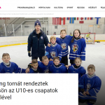Jégkorong tornát rendeztek Kiskőrösön az U10-es csapatok részvételével